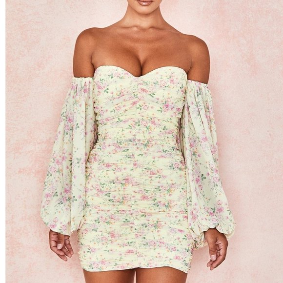 House of CB Dresses & Skirts - RARE House of CB Giovanna Floral mini dress, size S